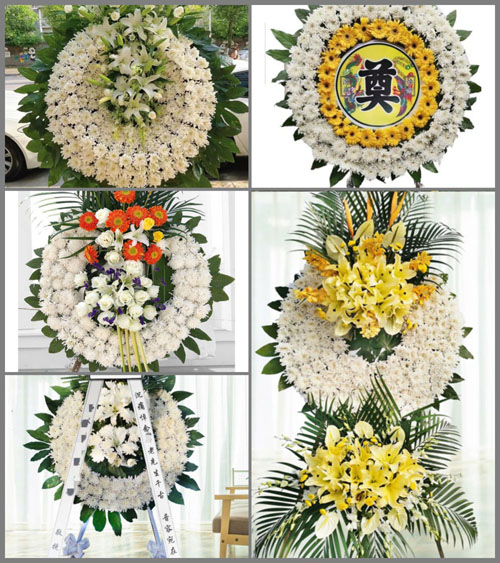 山东济宁曲阜市时庄街道薛村村花圈速递